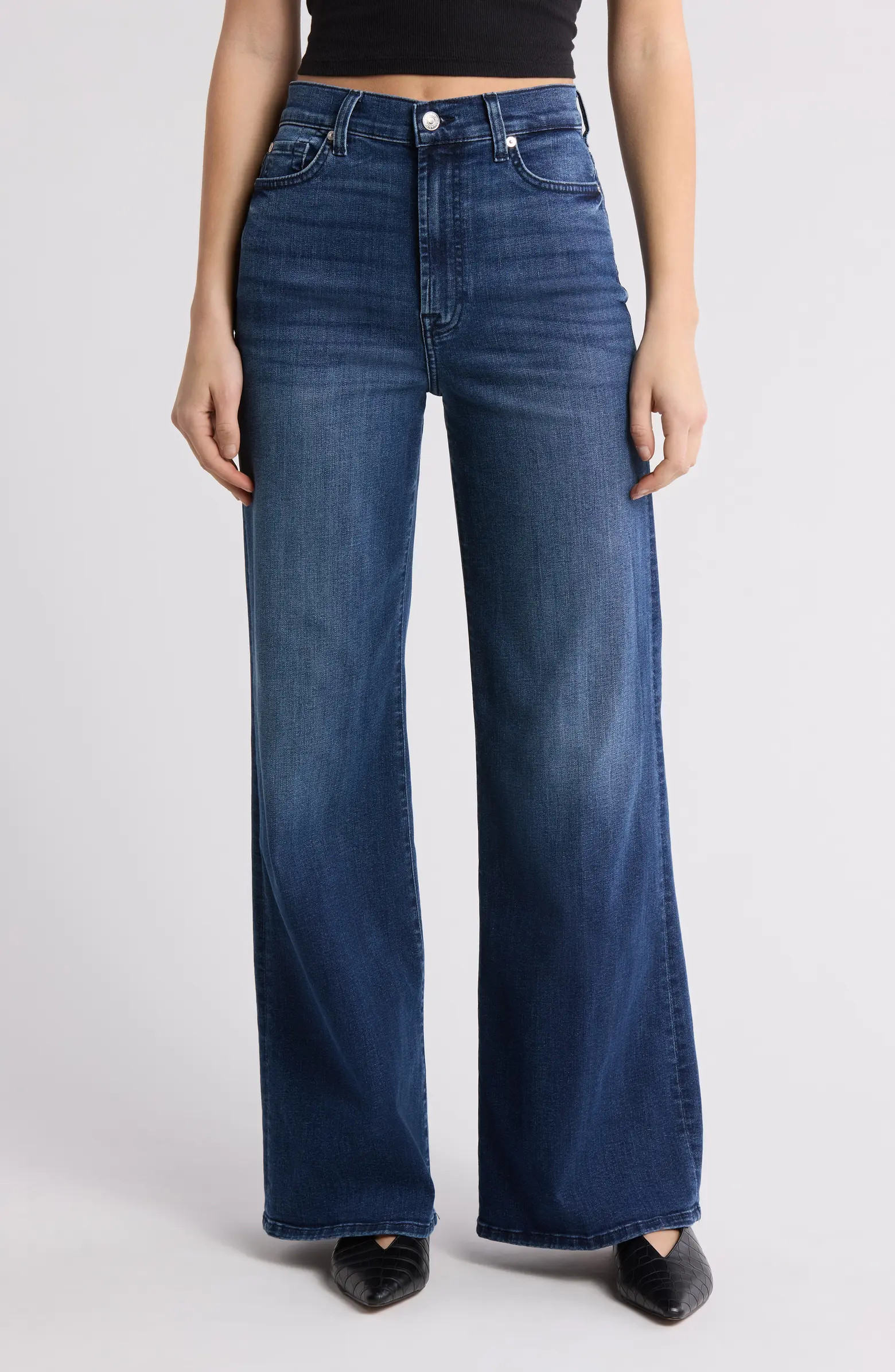 7 For All Mankind Jo Ultra High Waist Wide Leg Jeans | Nordstromrack | Nordstrom Rack