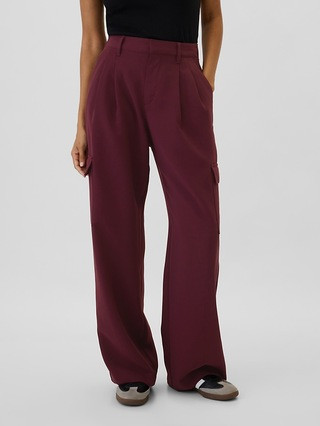 High Rise Easy Wide-Leg Cargo Trousers | Gap Factory