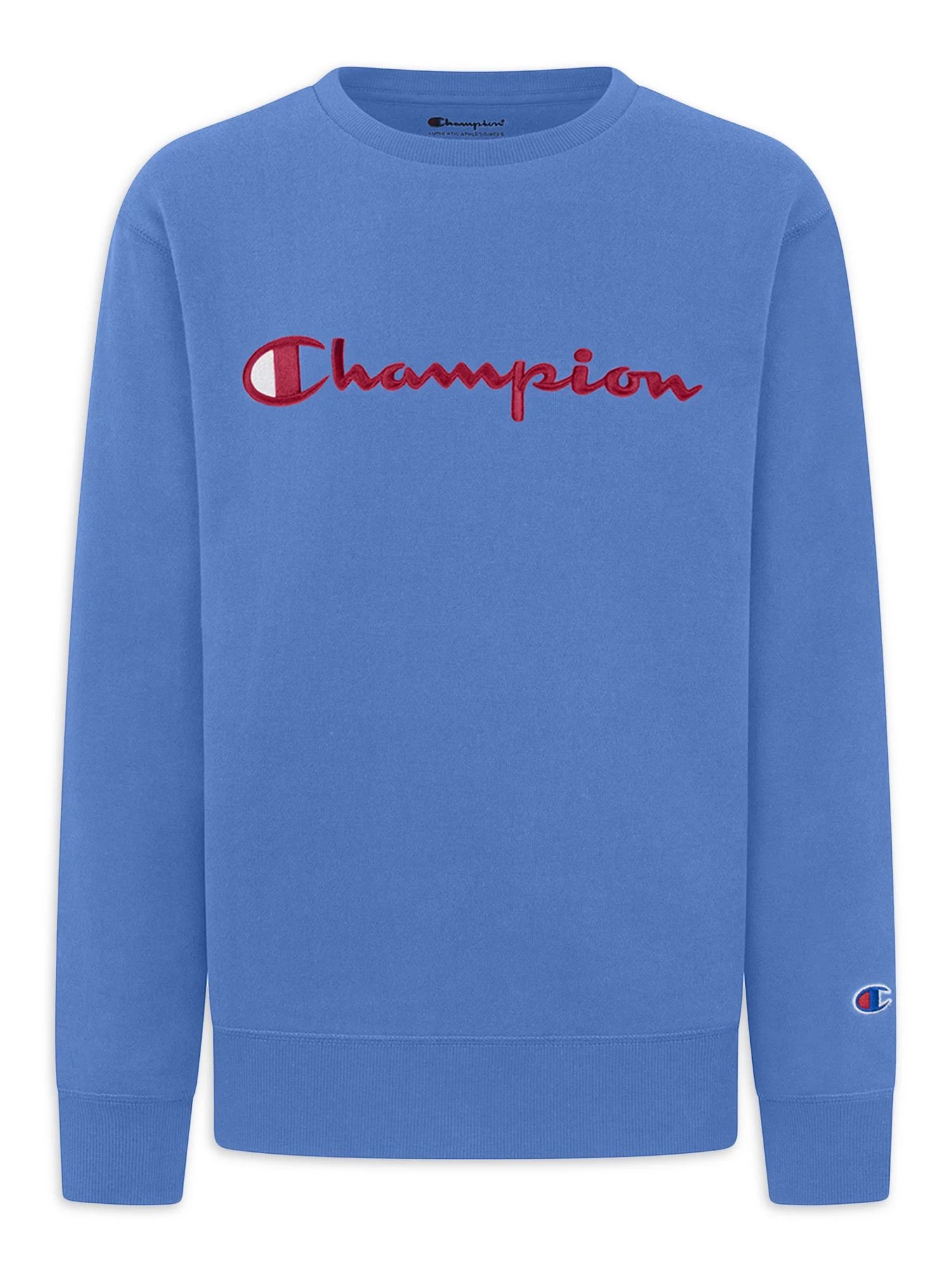 Champion Boys Signature Fleece Crewneck Sweatshirt, Sizes 8-20 | Walmart (US)