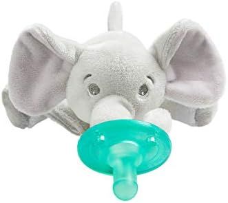 Philips Avent Soothie Snuggle Pacifier Holder with Detachable Pacifier, Elephant, 0m+ | Amazon (US)