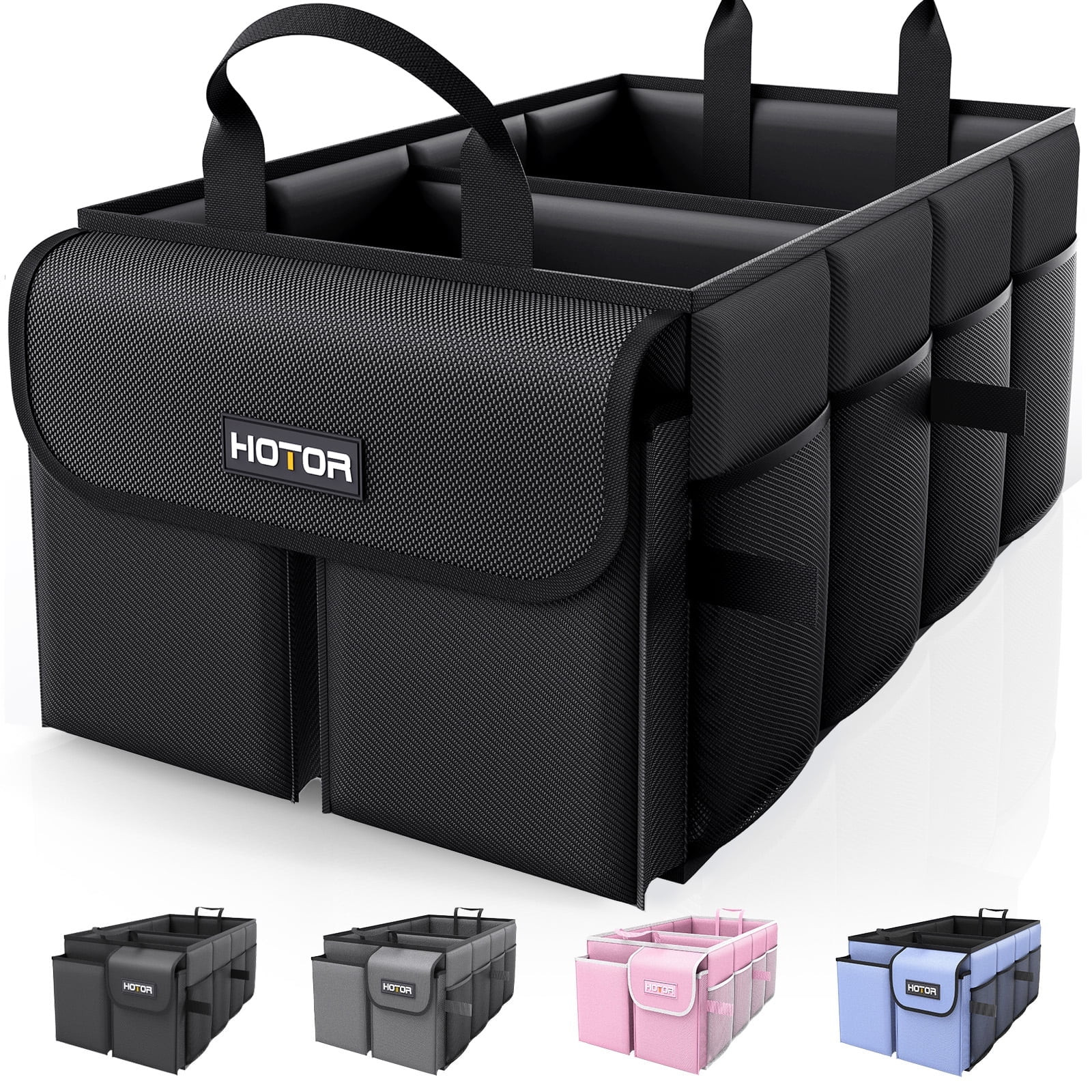 HOTOR Trunk Organizer for Car and SUV - Large-Capacity Car Organizer with Multiple Compartments, ... | Walmart (US)