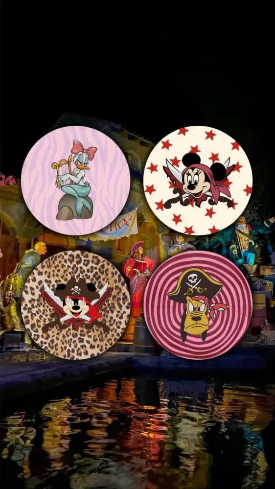 Mickey & Friends Pirate Inspired Buttons | Etsy (Global)