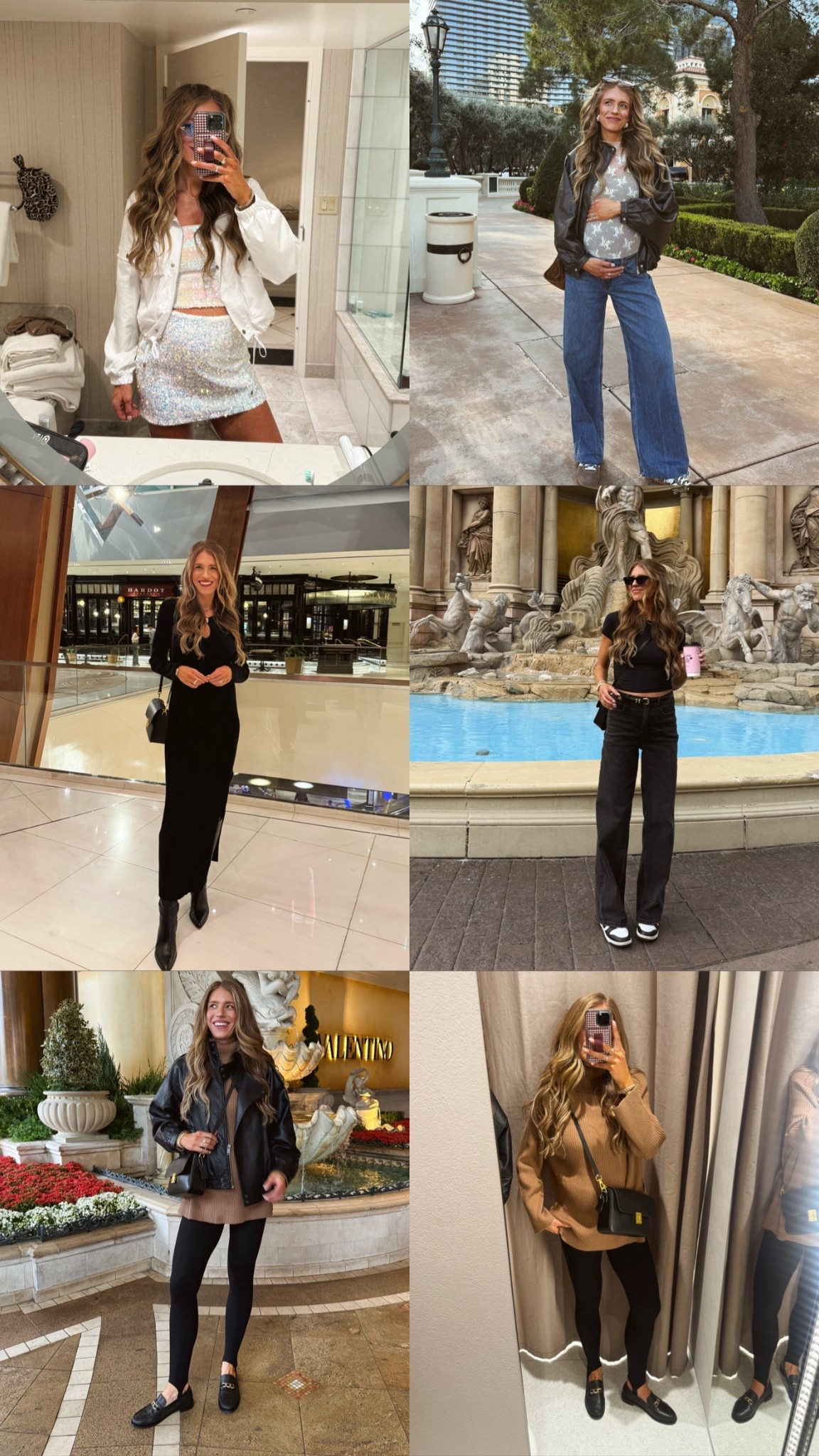 What I wore to Las Vegas as a tall girl and pregnant!
Sizing:
Sized up to medium in sequin skort for bump. Stretchy an shorts under 
Small in sequin tube top (stretchy)
Medium in white jacket 
Low rise jeans run oversized. Usually a 26 long in this pair but 28 long for bump
Small in tops
6 in black tee
Medium tall in black jeans and black stirrup leggings for pregnancy (stretchy) 
Medium in jackets

#LTKBump #LTKTravel #LTKTall

#LTKTall #LTKBump #LTKTravel