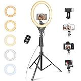 Eicaus Professional Ring Light Kit, 12'' Ring Light with 62'' Tripod Stand and Phone Holder, LED iPh | Amazon (US)