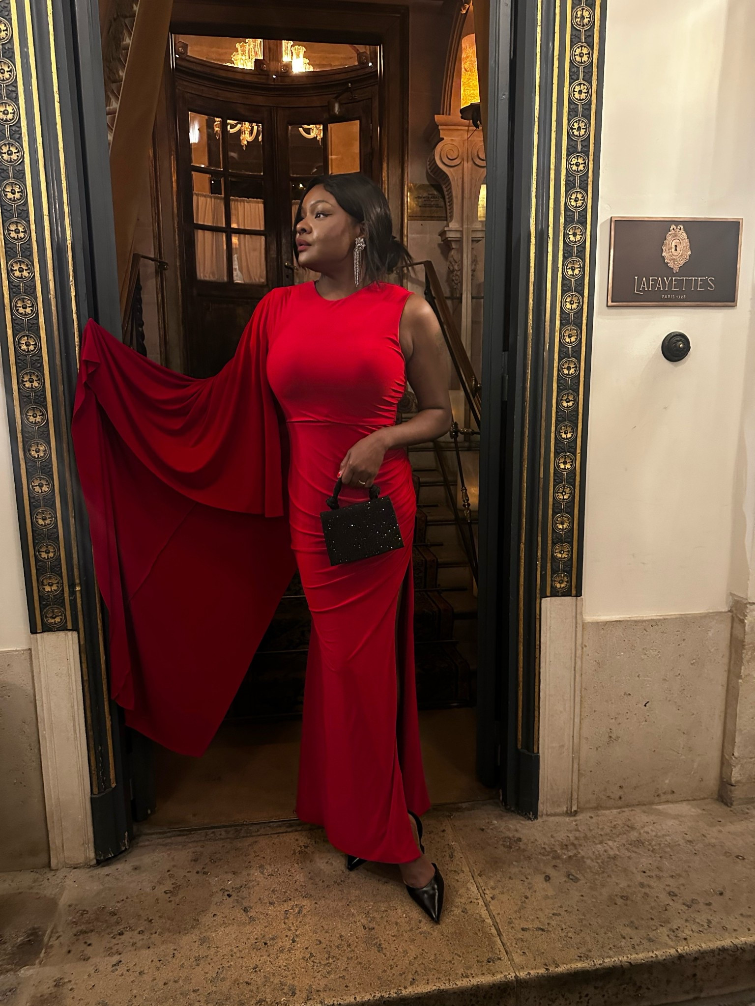 Red Draped Maxi Dresss with cape

#LTKSeasonal #LTKPlusSize #LTKStyleTip