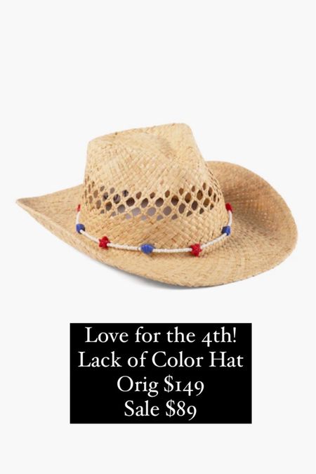 Lack of color cowboy hat 
4th of July 
Summer hat
Country concert 

#LTKSaleAlert #LTKFindsUnder100 #LTKStyleTip