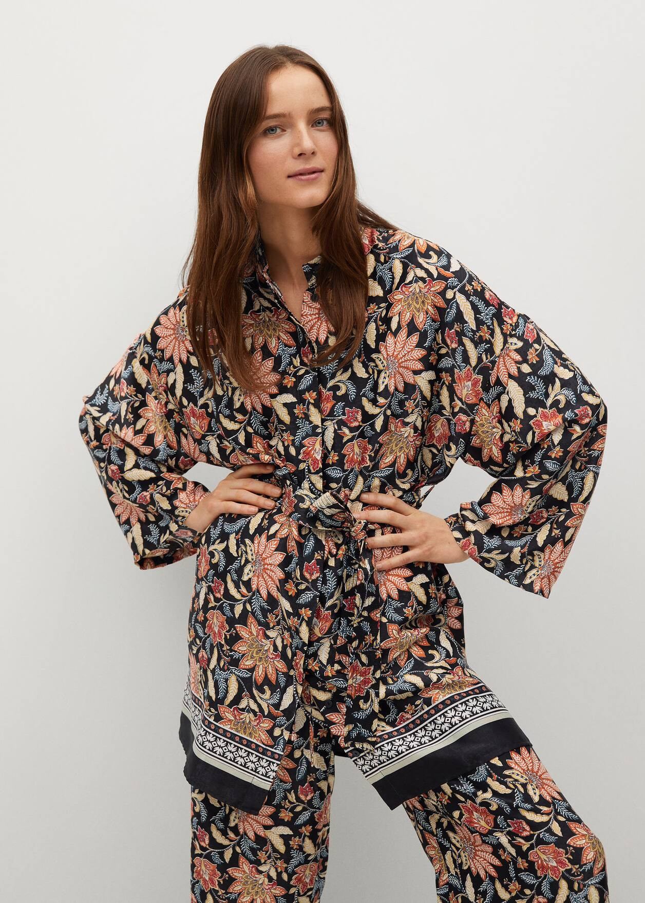 Floral print kimono | MANGO (US)