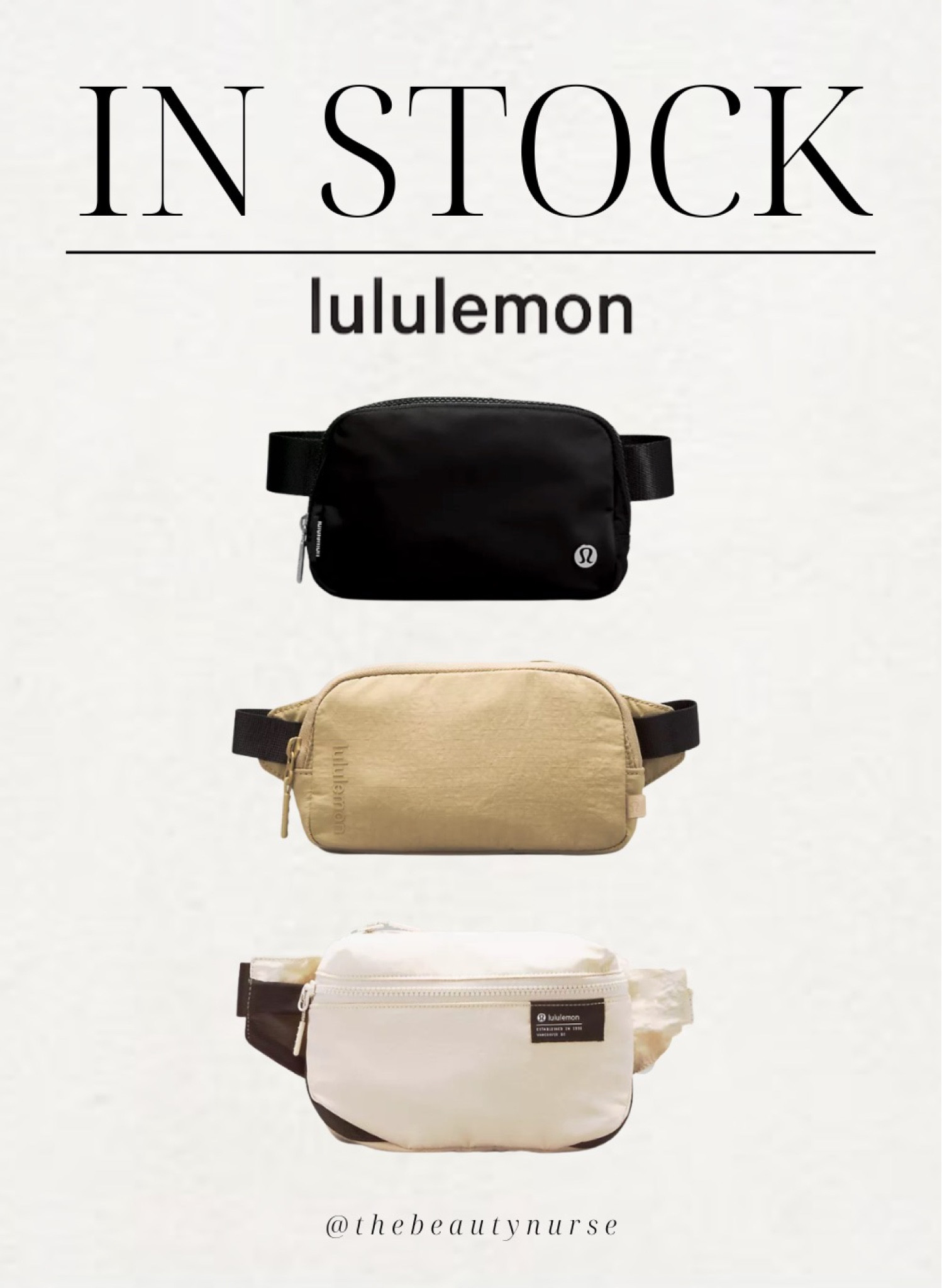Lululemon belt bags in stock! 

#LTKitbag #LTKstyletip #LTKtravel