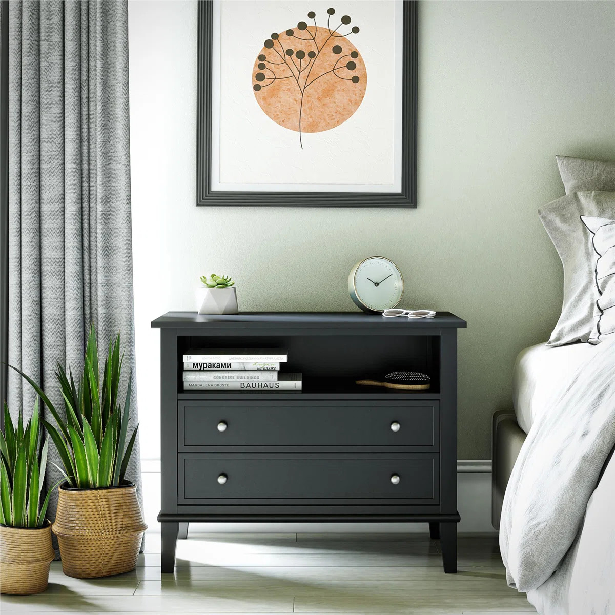Caseton Wide Nightstand with Drawer | Wayfair North America