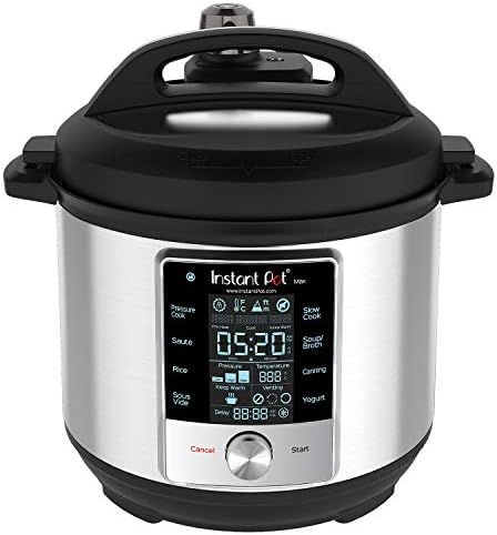 Instant Pot Max 6 Quart Multi-use Electric Pressure Cooker with 15psi Pressure Cooking, Sous Vide... | Amazon (US)