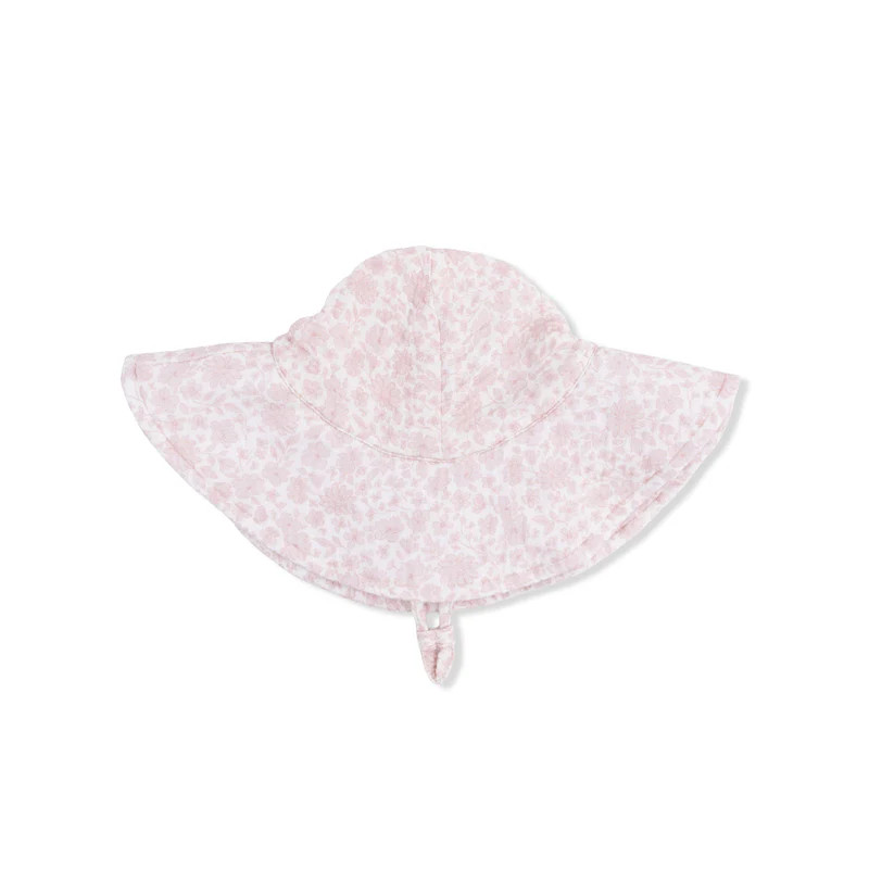 Lilac Floral - Wide Brim Sun Hat | Maisonette