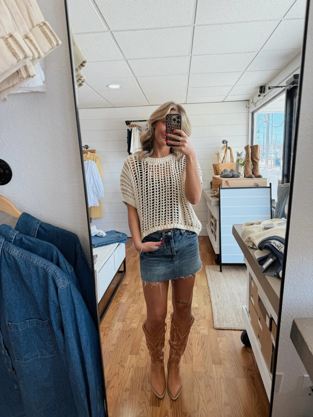 Staple Denim Mini Skirt | amandenimes