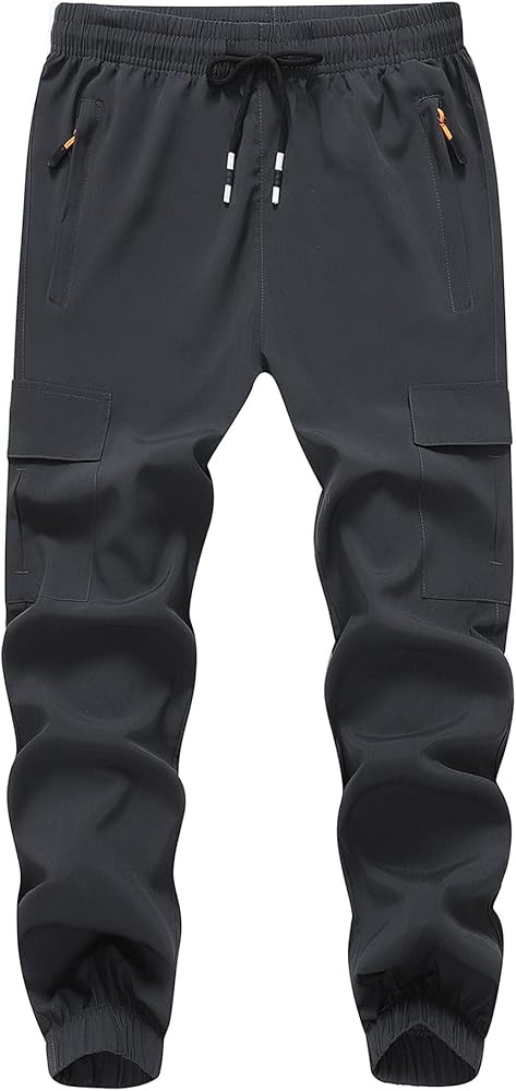 Boy's Cargo Joggers Pants Youth Quick Dry Hiking Lightweight Pants for Sports Outdoor with Zipper... | Amazon (US)