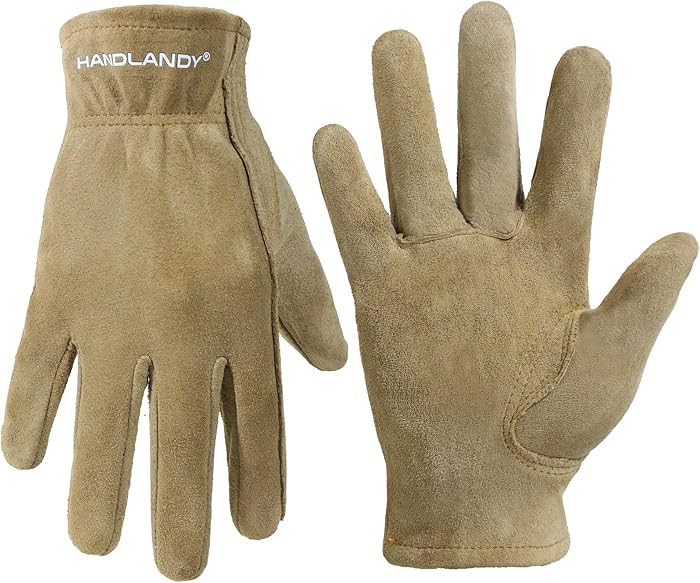 HANDLANDY Kids Genuine Leather Gardening Gloves for age 2-9, Children Work Gloves for Boys, Girls... | Amazon (US)