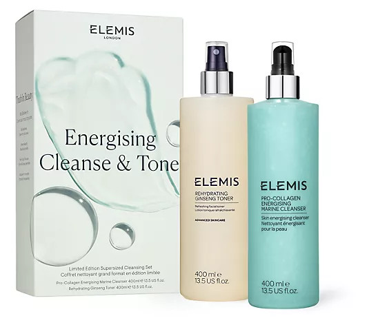 ELEMIS Super-Size Energising Cleanser & Toner | QVC
