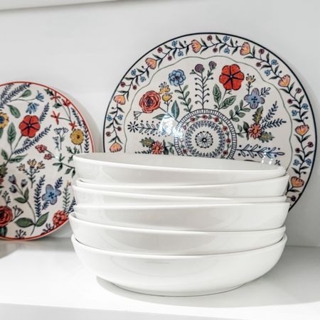 Is it weird that I am obsessed with good quality and pretty dishes? Kitchen styling is so fun with patterns and functional plates and pasta bowls. 

#LTKhome #LTKstyletip #LTKfindsunder50