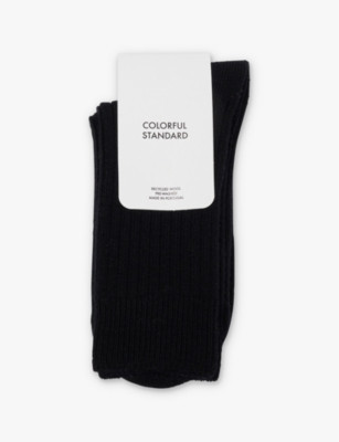 Ankle-rise knitted stretch-recycled-cotton blend socks | Selfridges