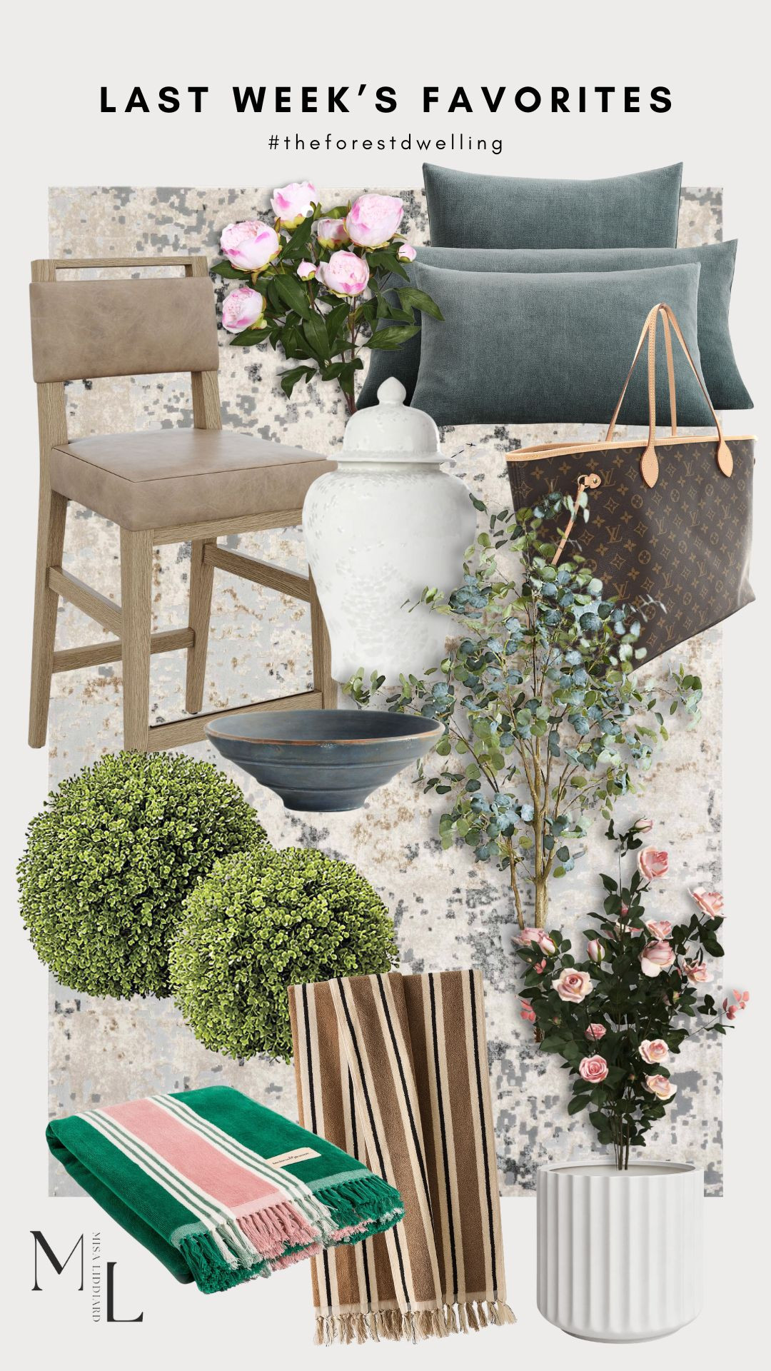 Sharing last week's favorites! These pool towels are such good quality. The faux boxwoods work well for every season. Super easy to style. I added a couple faux rose plants to the patio. So cute! I have the pink. They come in four different colors.  

 #LTKdayinmylife #LTKSeasonal #LTKHome