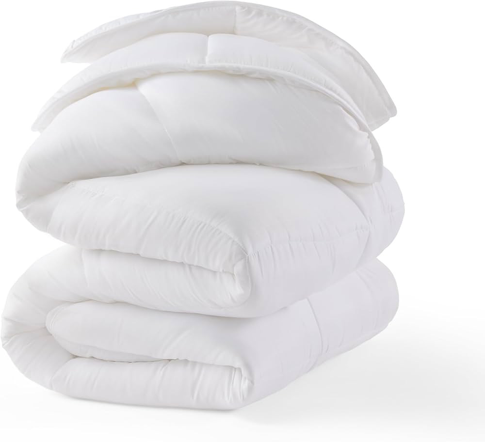 Amazon.com: Linenspa Comforter Duvet Insert, Down Alternative, Box Stitched, All-Season Microfibe... | Amazon (US)