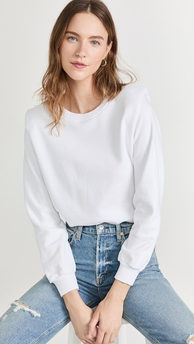 Shoulder Pad Sweatshirt | Shopbop