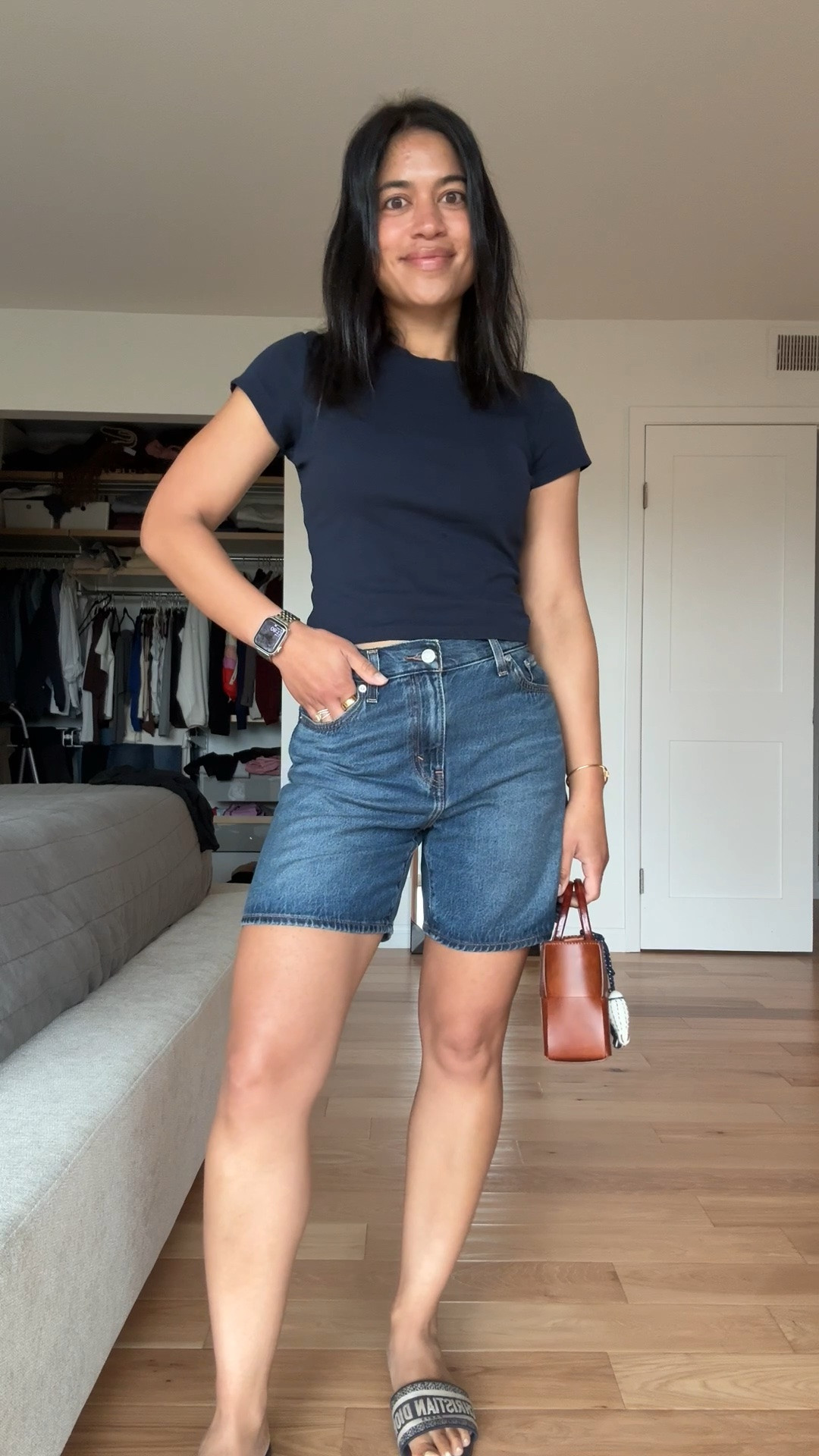 Casual weekend outfit! Loving these longer denim shorts! And they’re super soft denim! And these baby tees are my favorites!

#LTKootd #LTKPetite #LTKmomlife