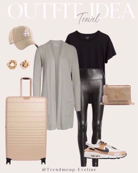 Travel outfit idea, airport outfit, comfy outfit, Nike sneakers, cozy outfit 



#LTKstyletip #LTKtravel #LTKfindsunder100