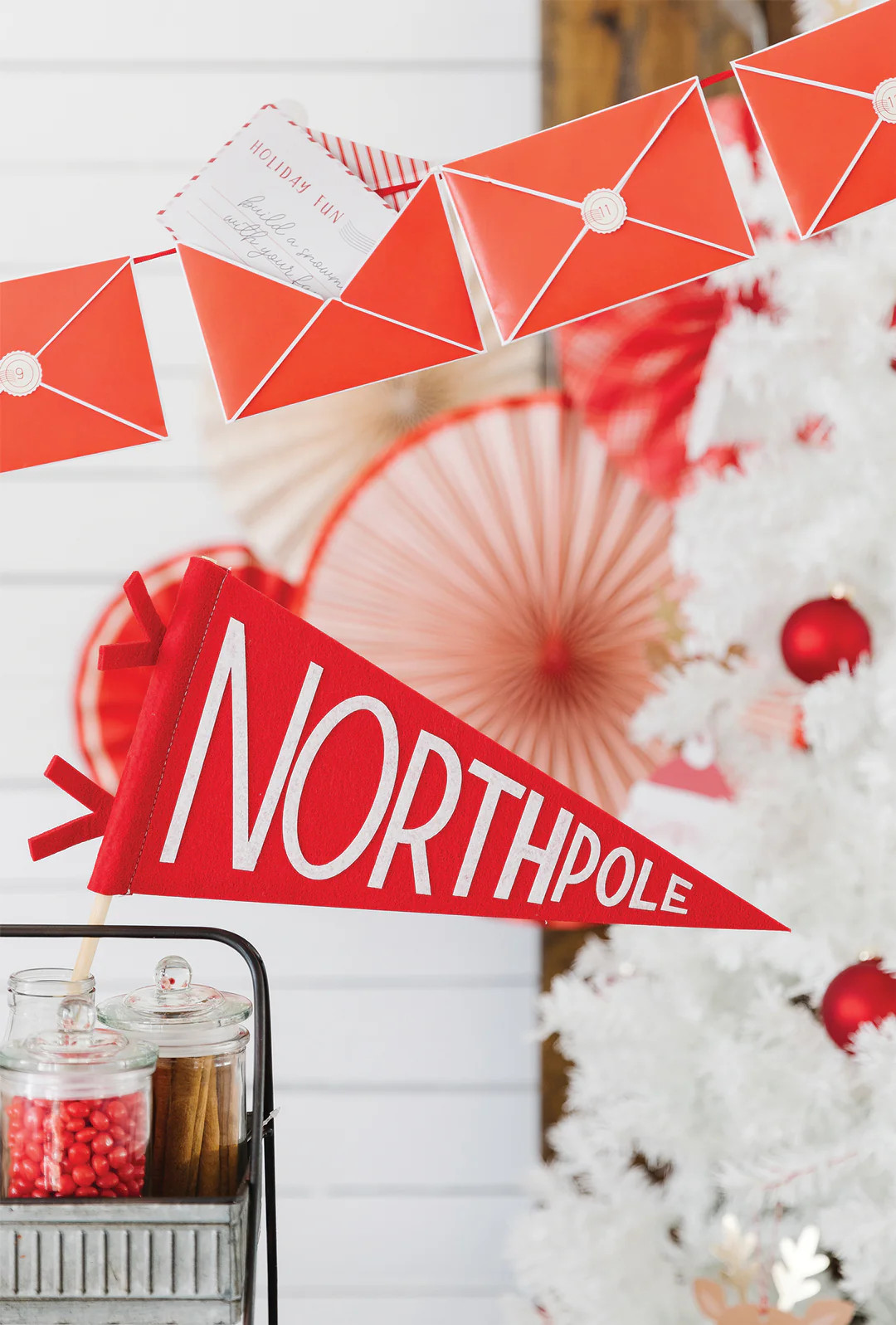 Believe North Pole Felt Pennant | My Mind's Eye