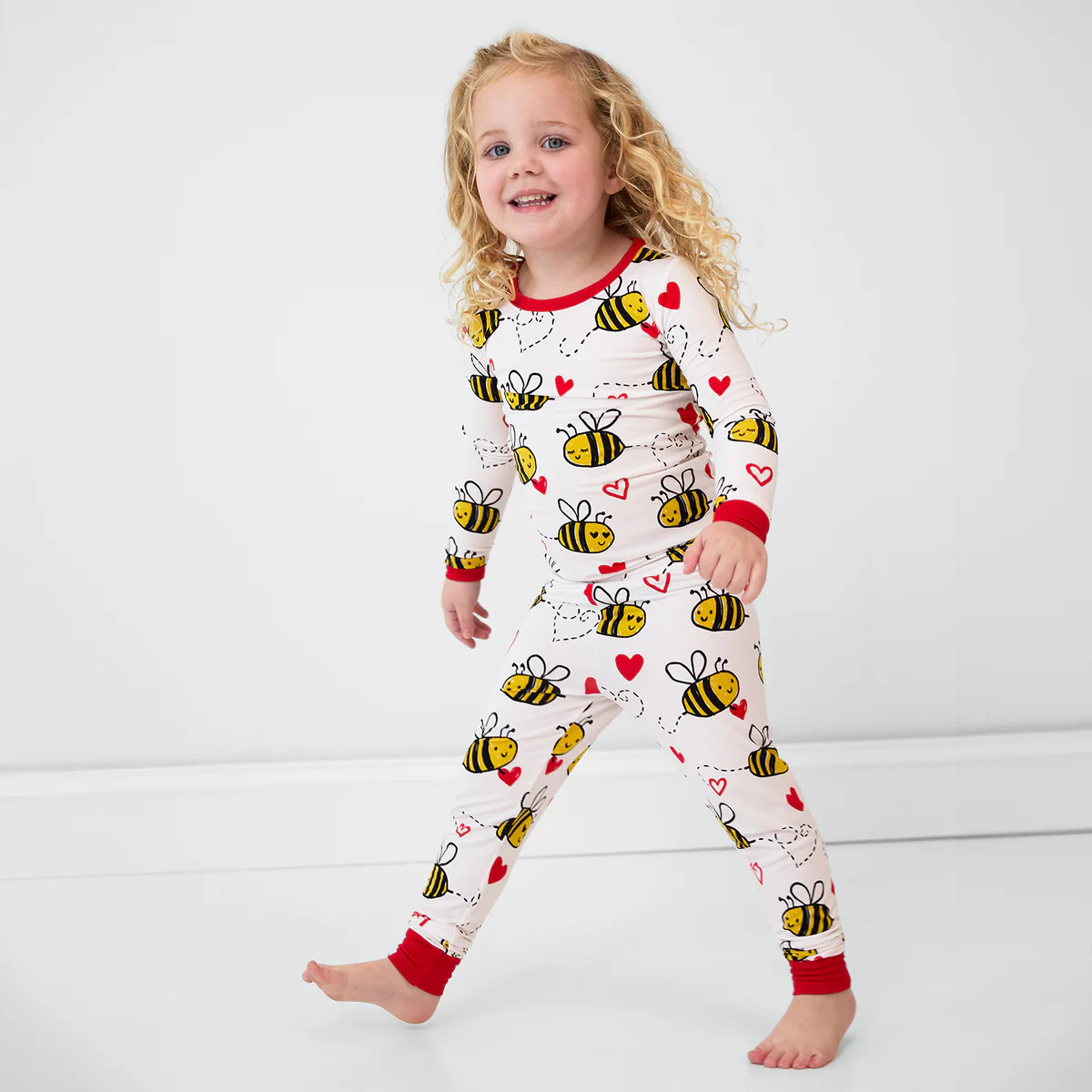 Bee Mine Two-Piece Pajama Set | Little Sleepies