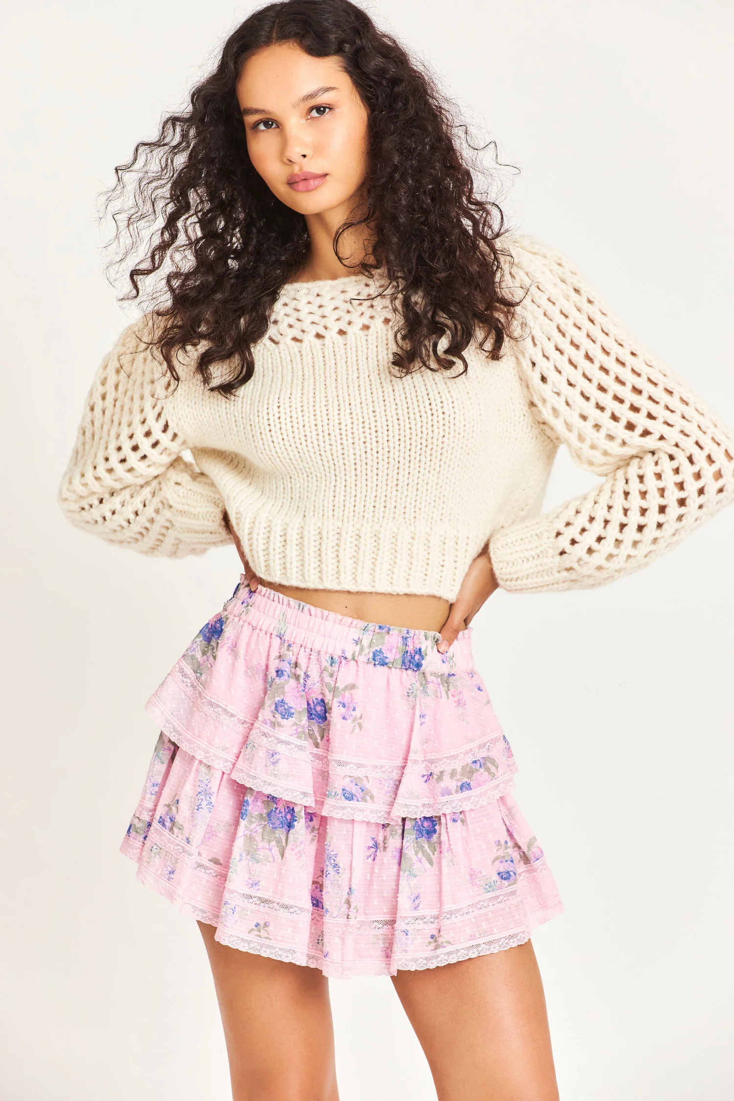 Ruffle Mini Skirt | LOVESHACKFANCY