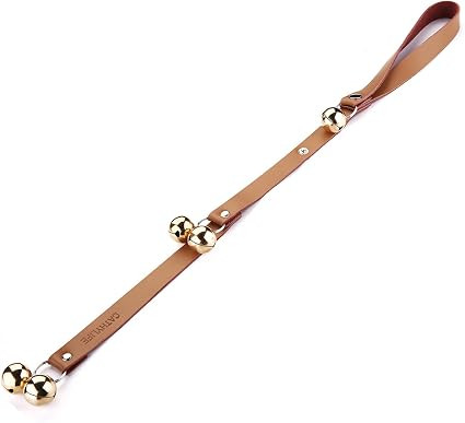 Leather Dog Doorbells to Go Outside, Brass Potty Training Bell | Amazon (US)