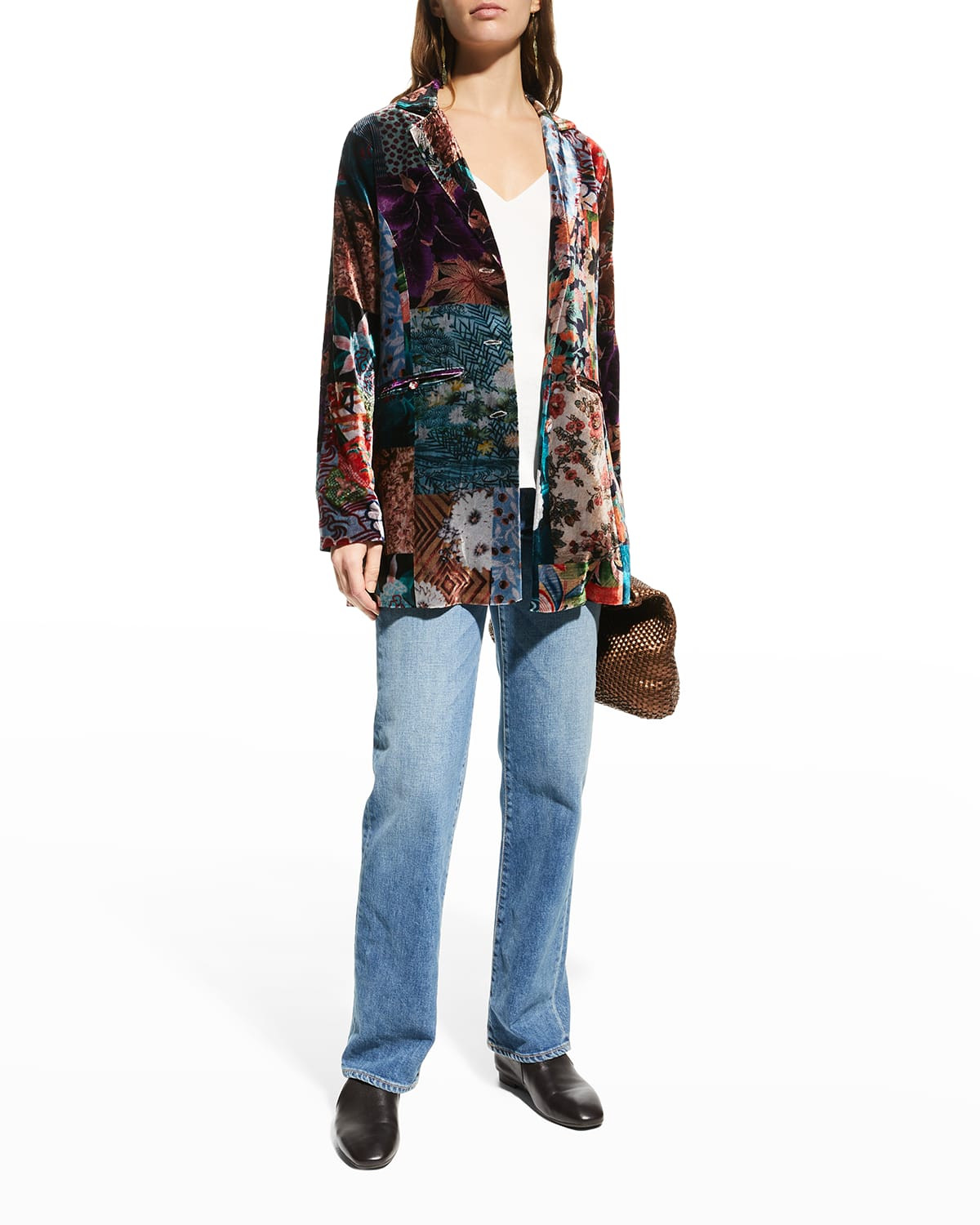 Gace Juno Lined Velvet Blazer | Neiman Marcus