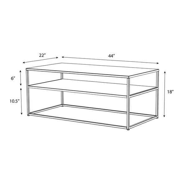 Glasgow Metal Coffee Table Black - Project 62™ | Target
