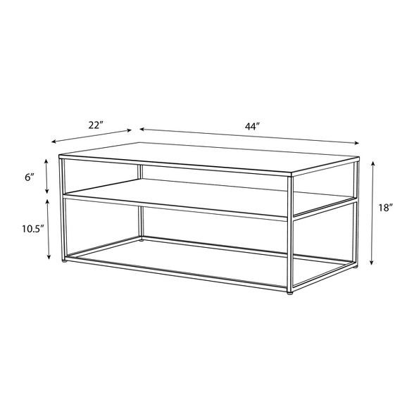 Glasgow Metal Coffee Table Black - Project 62&#8482; | Target
