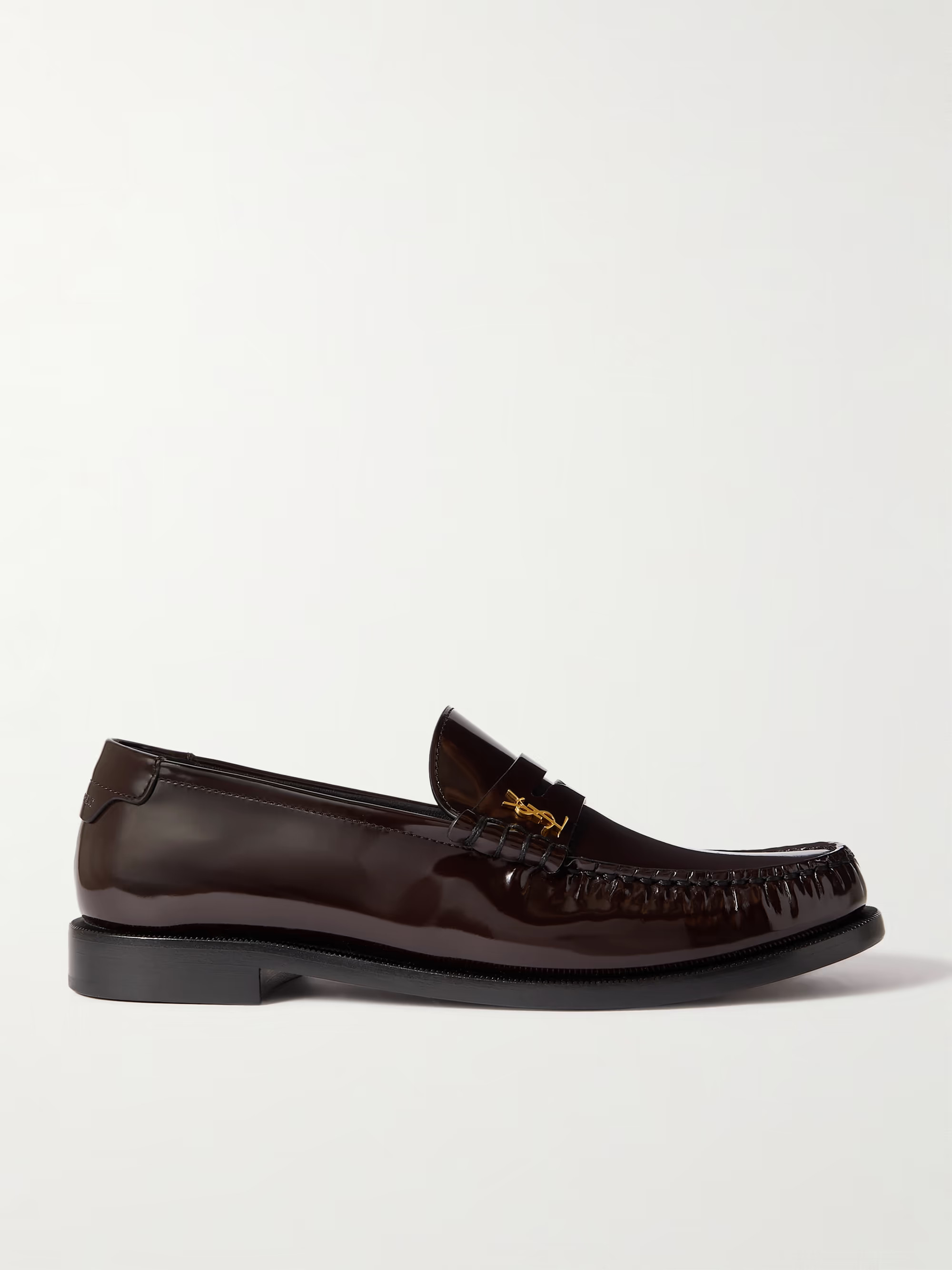 Le Loafer logo-embellished patent-leather loafers | NET-A-PORTER (UK & EU)
