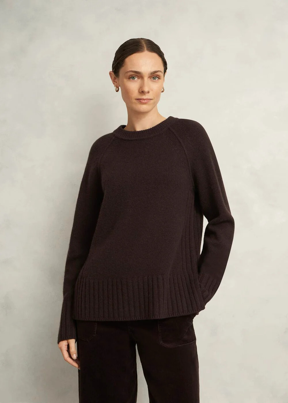 Mali Crew Neck Wool Sweater With Cashmere | Hobbs US | | Hobbs