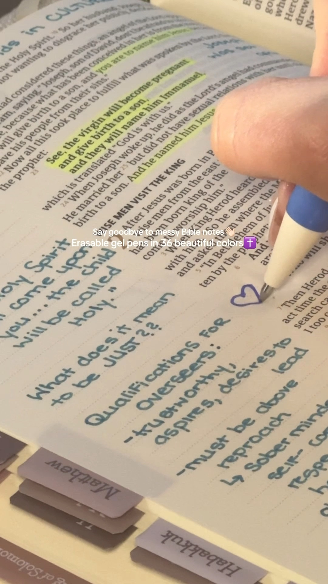 These erasable gel pens have been a game-changer for Bible note-taking—smooth ink, clean pages, and no panic when I misspell a word or want to rewrite a prayer.

Because growth looks like learning, erasing, and writing again.
Studying Scripture doesn’t have to be messy to be meaningful 🤍

Perfect for sermon notes, margin reflections, and those “wait… let me rethink that” moments. 

#LTKmomlife #LTKGiftGuide #LTKFindsUnder50