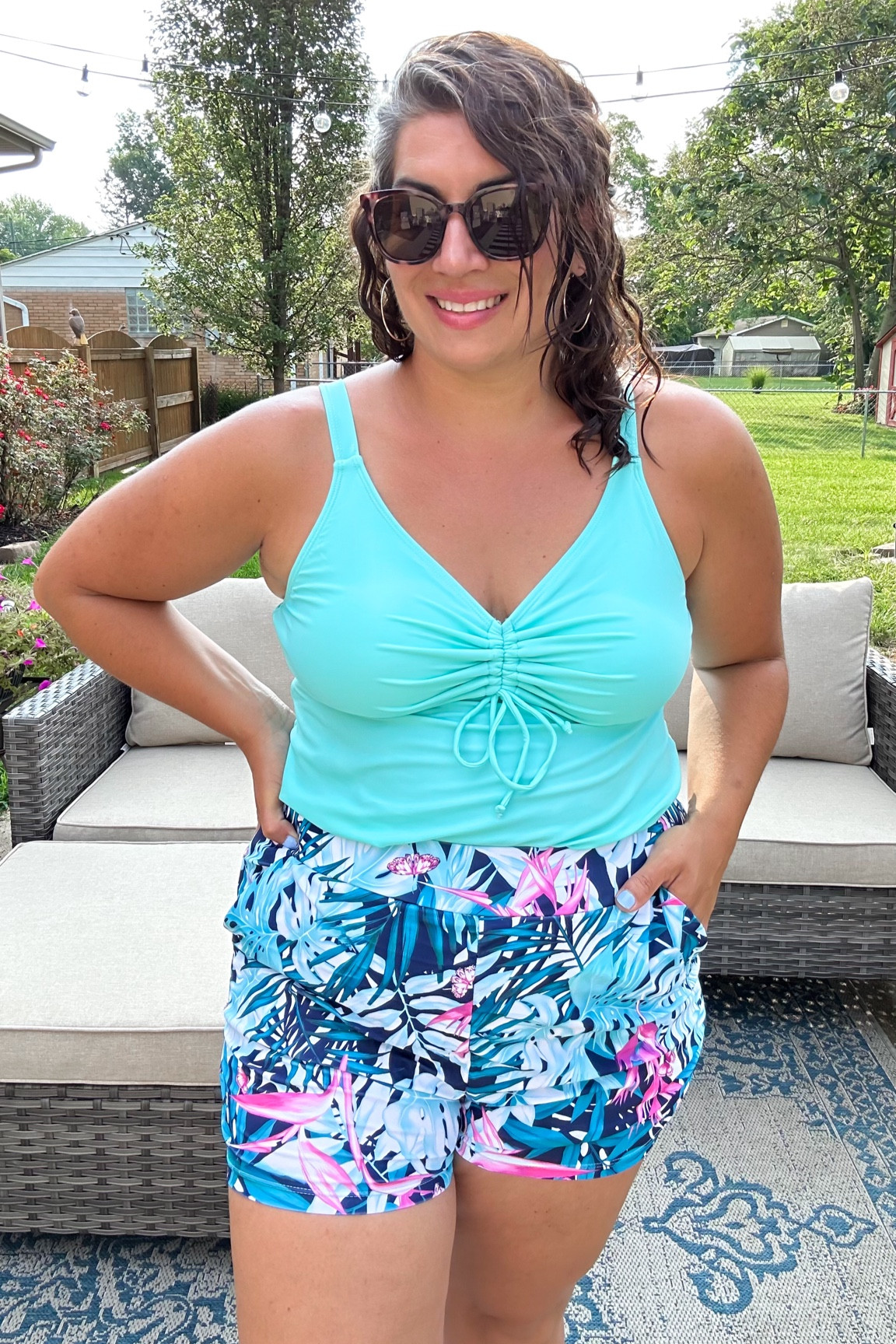 Women’s Bathing suit with pockets! Yes!! 
Modlily swim set with pockets
Swim shorts
Active swimwear 

#LTKSwim #LTKOver40 #LTKActive