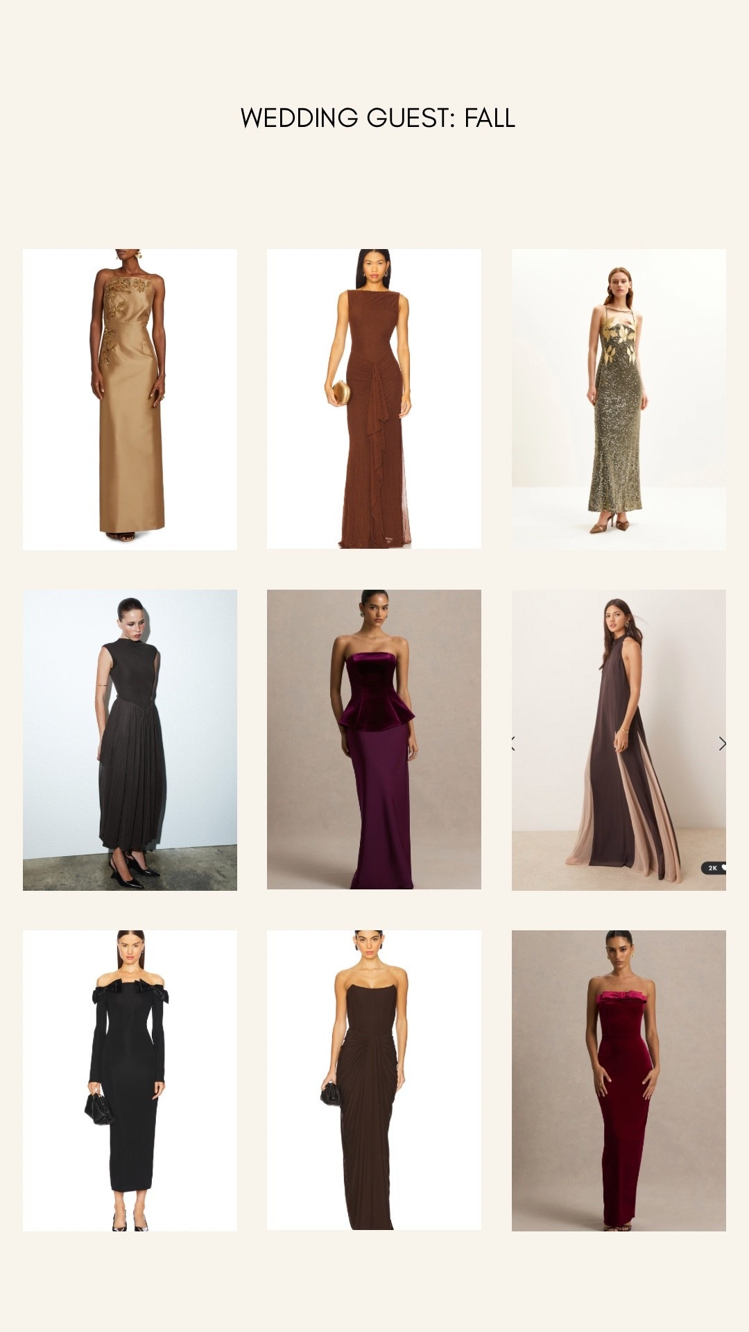 Fall wedding guest dress in chocolate brown and burgundy! 

#LTKHoliday #LTKParties #LTKWedding