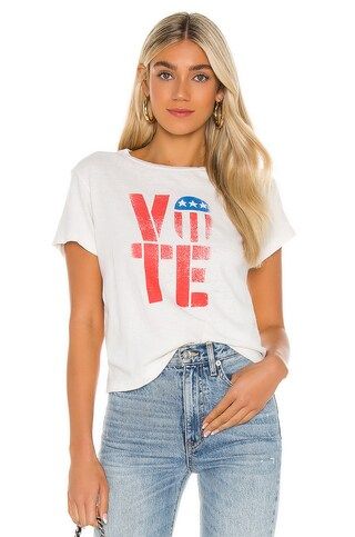 RE/DONE x Hanes Classic Vote Tee in Vintage White from Revolve.com | Revolve Clothing (Global)