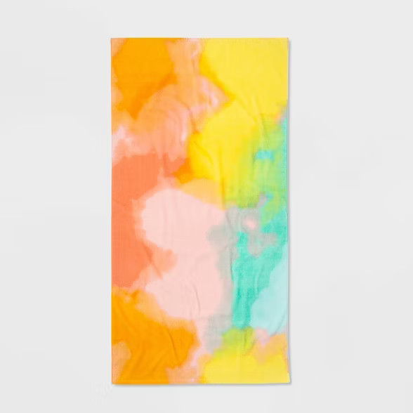 Tie Dye Printed Beach Towel - Sun Squad™ | Target