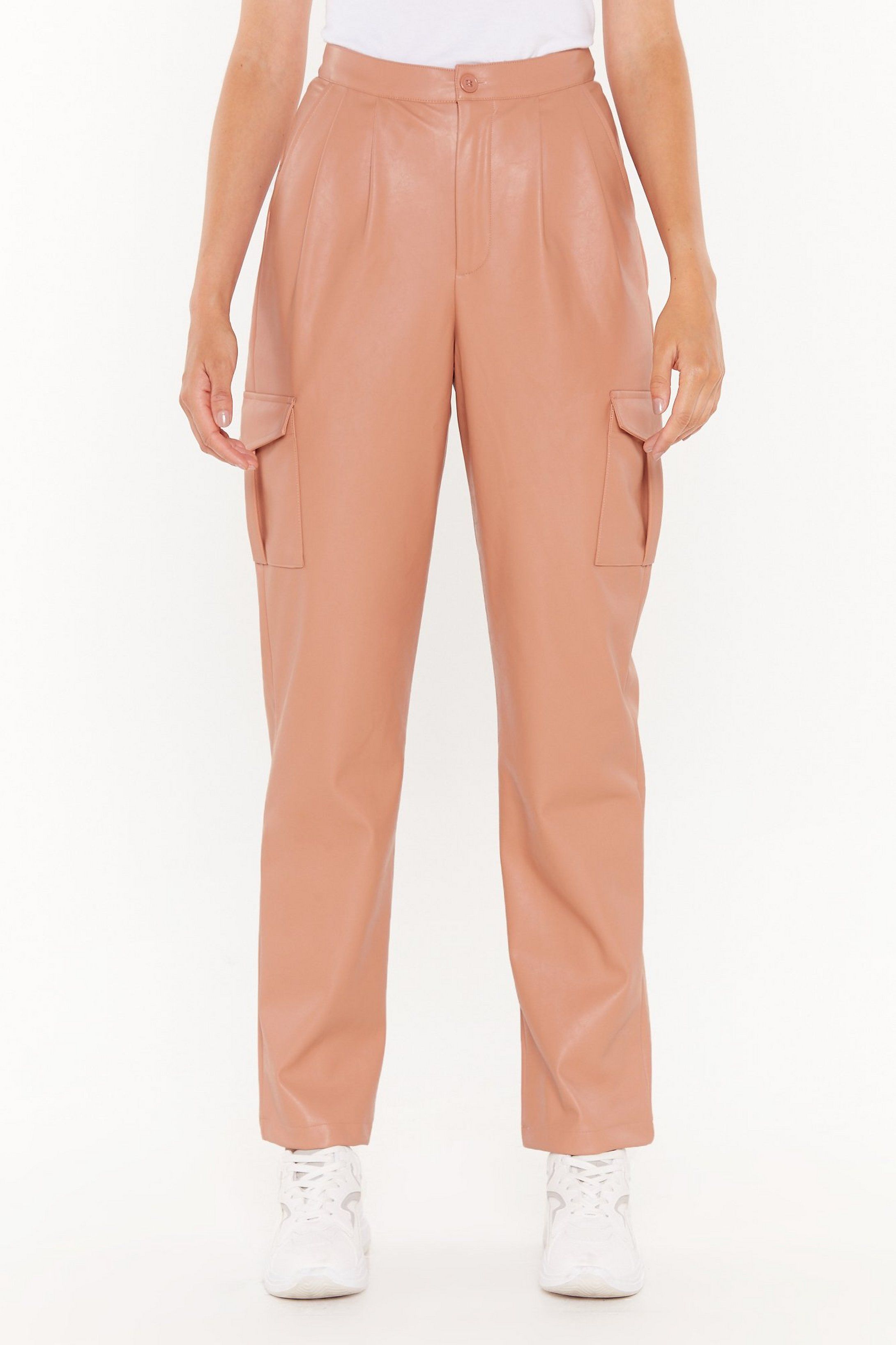 Put on Your Faux Leather Cargo Pants | NastyGal (US & CA)