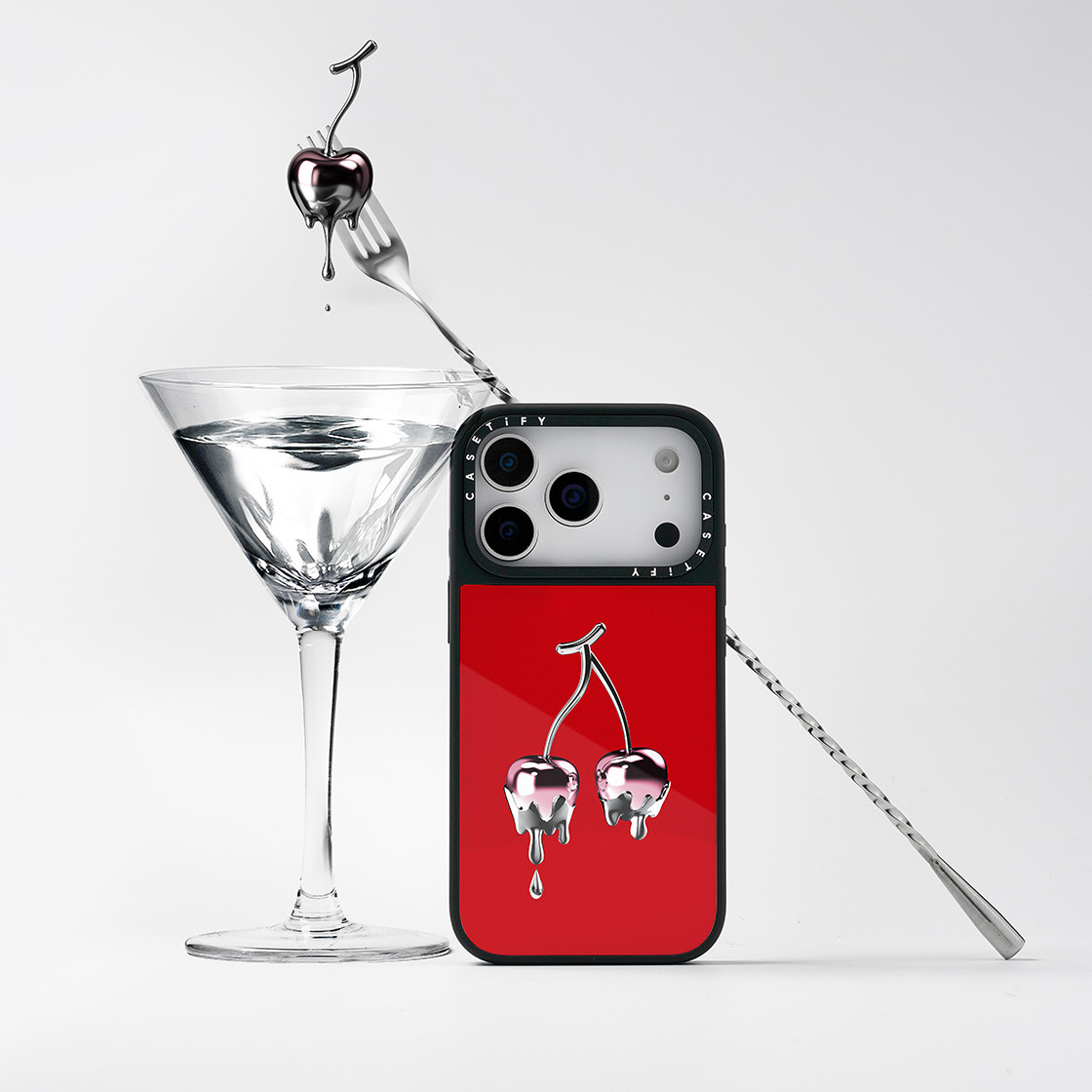 Chrome Cherry Phone Case | Casetify