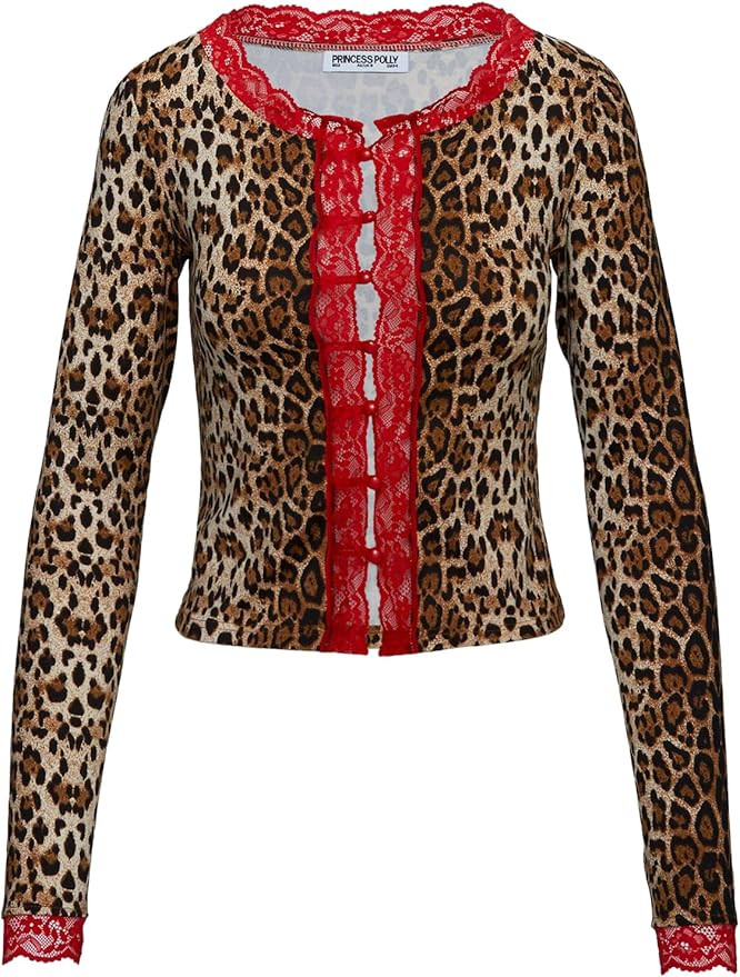 Princess Polly Women's Pour It Up Long Sleeve Button Detail Top | Amazon (US)