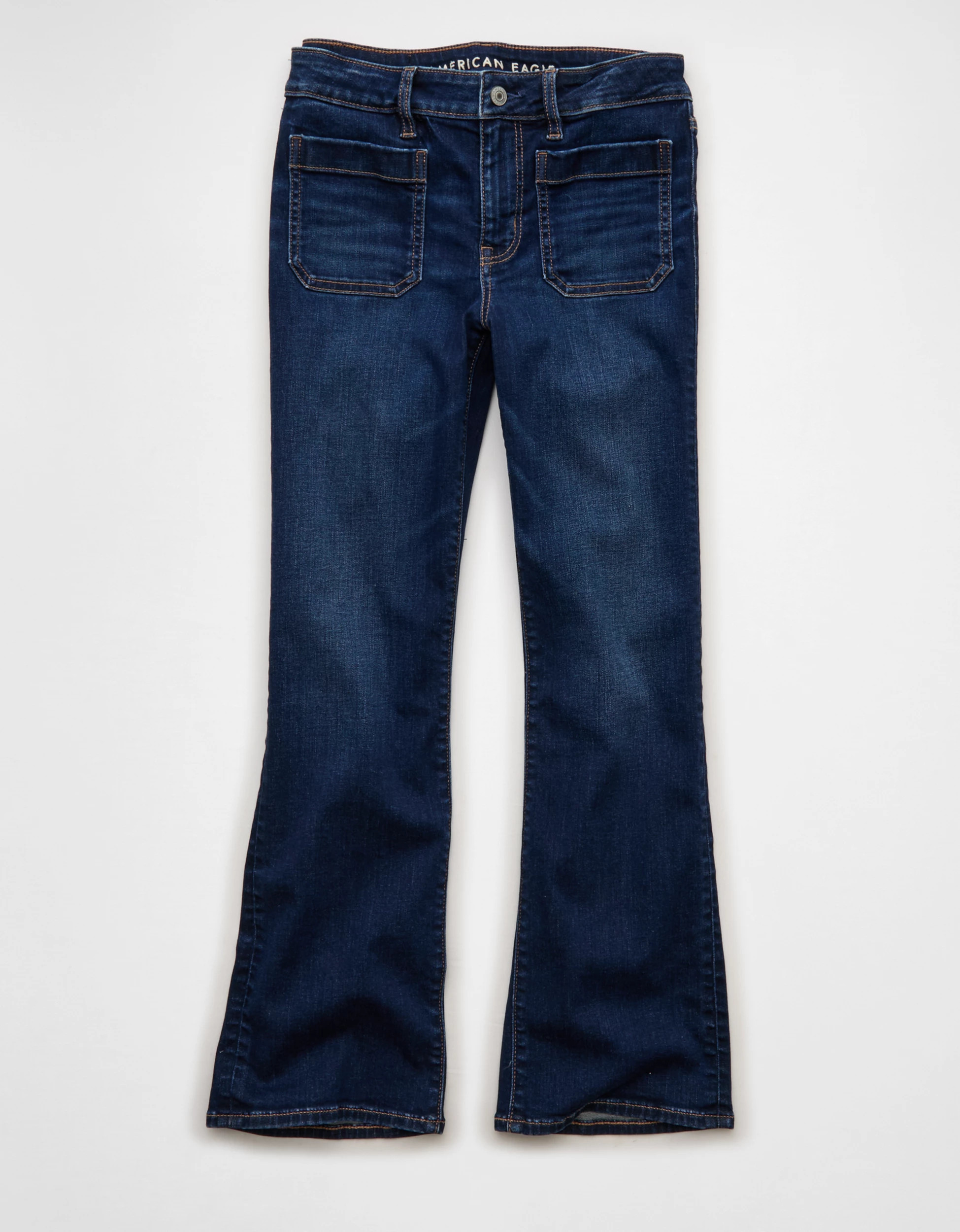 AE High-Waisted Kick Bootcut Crop Jean | American Eagle Outfitters (US & CA)