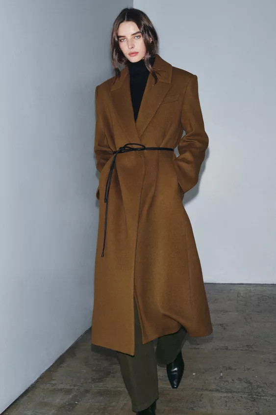 WOOL BLEND COAT ZW COLLECTION | Zara Canada
