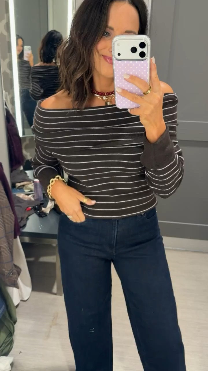 this sweater is such a cute fall find 🤎 the off-the-shoulder fit + stripes make it feel way more expensive than it is! wearing a XS

#TargetFinds #TargetFashion #TargetStyle #TargetClothes #FallFashion #FallStyle #FallOutfits #AffordableFashion #BudgetFashion #LTKFinds #LTKStyle #TargetFindsDaily