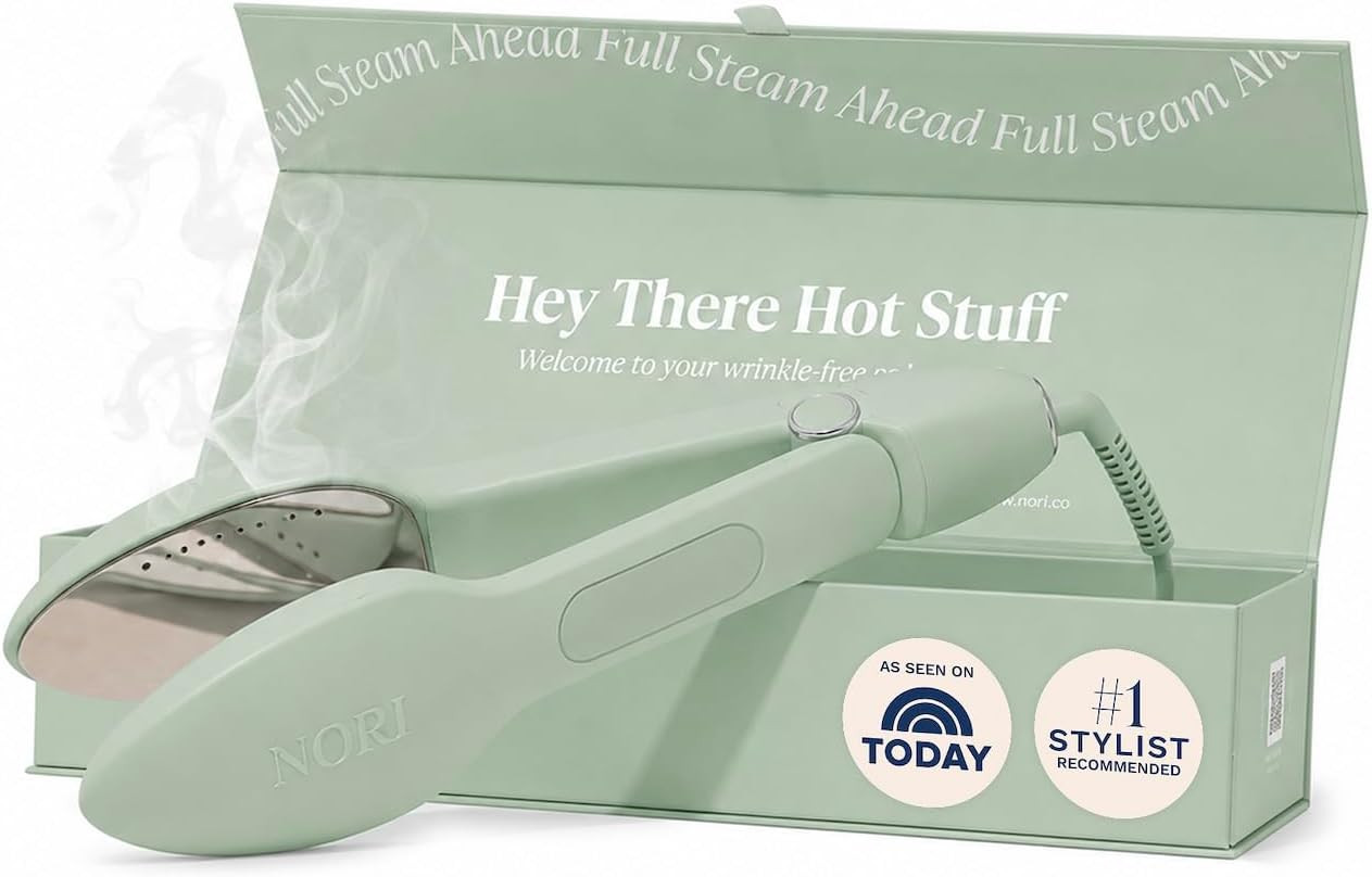 Nori Press Travel Steam Iron - Handheld Iron With Optional Steam Feature - No Ironing Board Requi... | Amazon (US)