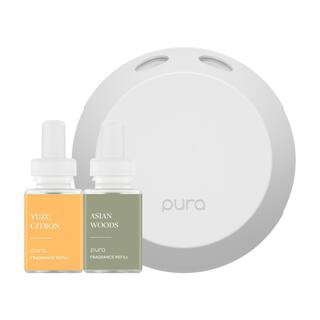 Smart Home Fragrance Diffuser Starter Set (Asian Woods and Yuzu Citron) | The Home Depot