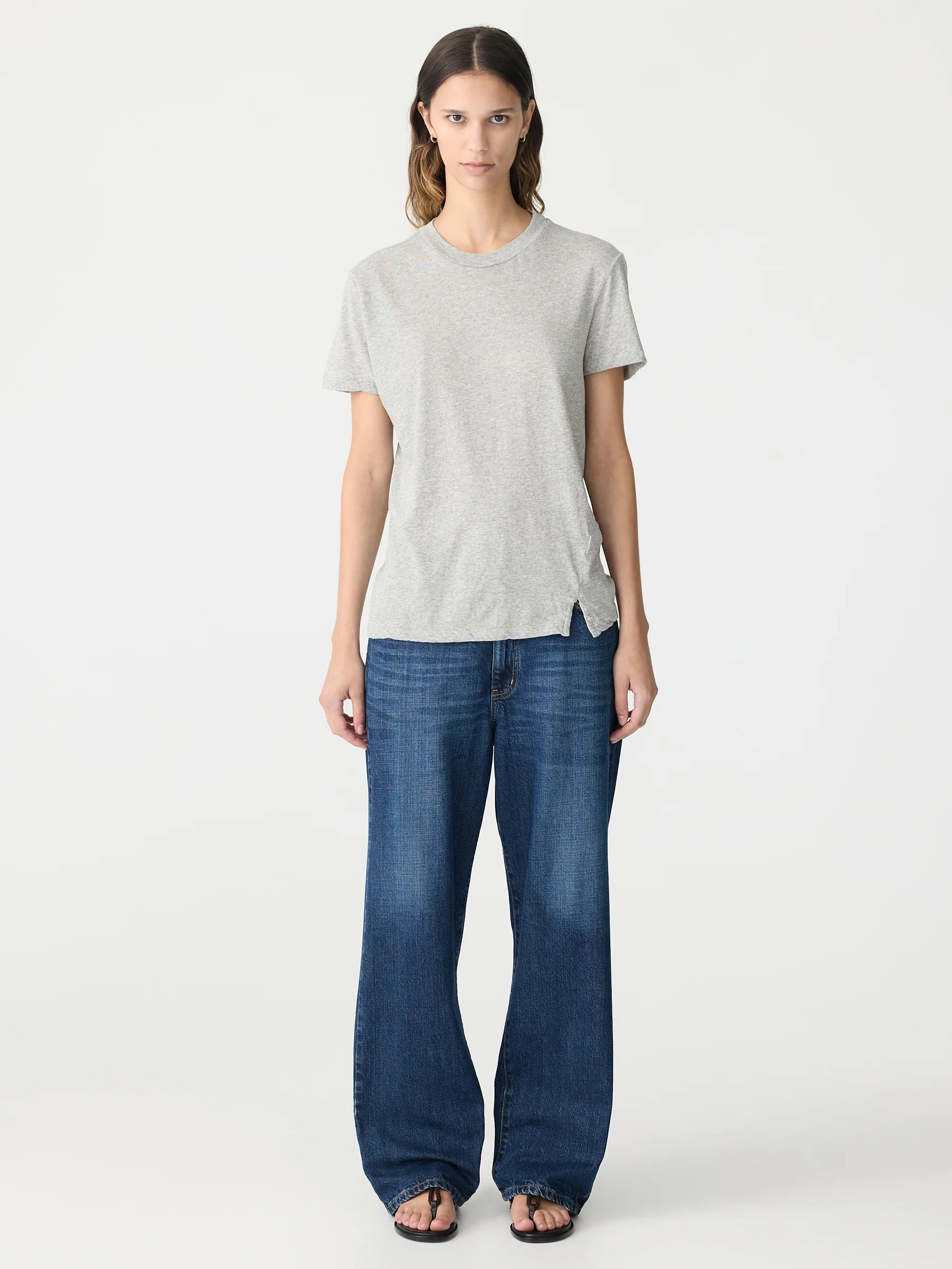 Classic T-Shirt in Grey Marl | Bassike