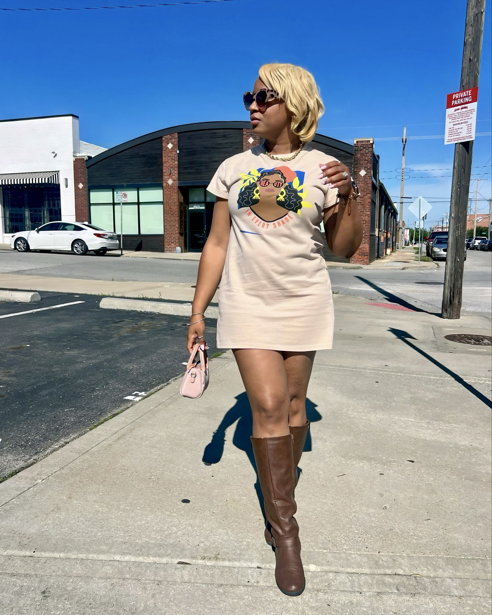 T-shirt dress + boots 👢 

#LTKShoeCrush #LTKSeasonal #LTKStyleTip